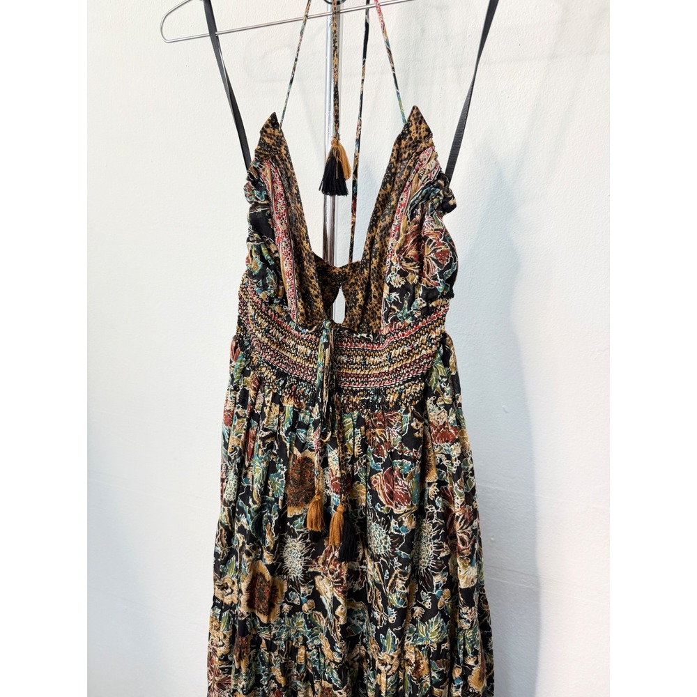 Free People Brown Floral Halter Maxi Dress - Picture 5 of 8